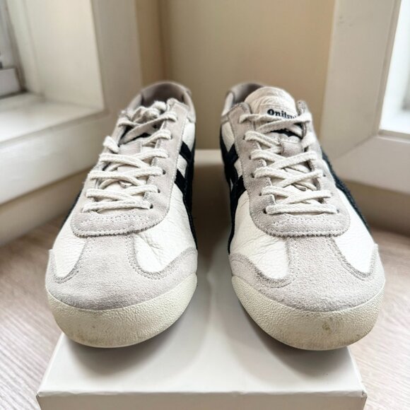 Onitsuka Tiger Mexico 66 Vintage Sneakers in Birch Black Womens 6.5 - Picture 5 of 11